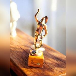 Vintage Brass THE HAPPY PROSPECTOR ** HOST PICK** Statue Gold Miner